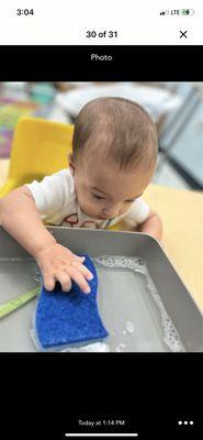 Bubbles sensory play