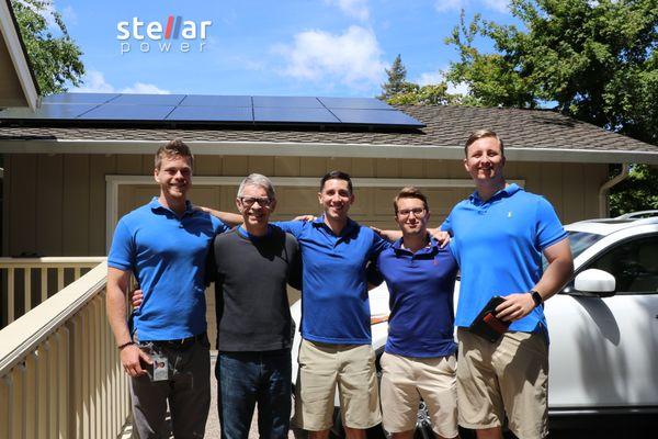 Welcome to the Stellar family Jim! Thanks for helping us make Danville more renewable.