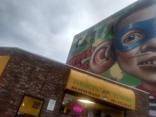 Check us out, we are located at 121 Pleasant street directly under the new mural with the super hero boy with the big ears!