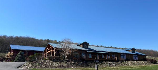 Bully Hill tasting room overlooks Keuka Finger Lake