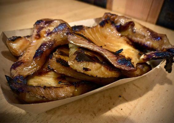 Smoked Salmon Bellies. Was looking forward to these the most, but came off muted; wanted the flavor to be bolder with a stronger smokiness.