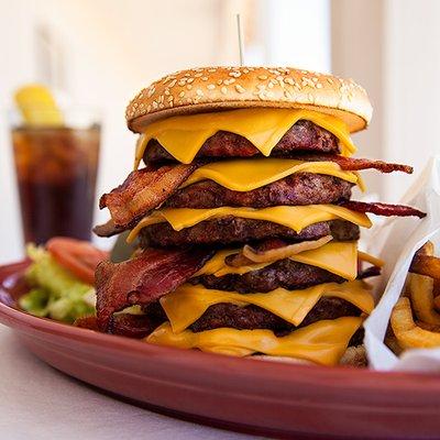 Take the Gut Buster Burger Challenge!