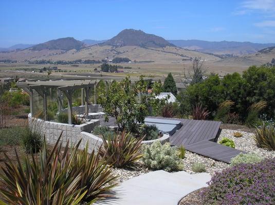 An outdoor room with a view