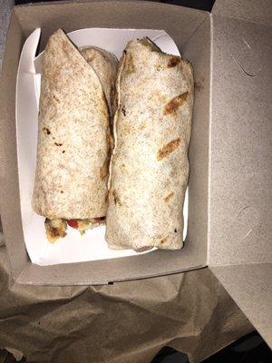 Grilled chicken fajita wrap