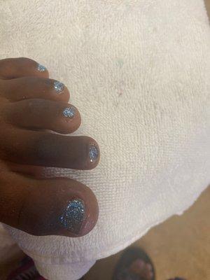 My daughter pedicure