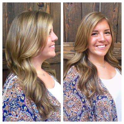 This adorable client is glowing after a fresh and flirty highlight done by Sheri! :)