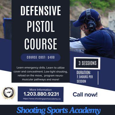 Done with Pistol Permit training, mastering the handgun, move on to Defensive Pistol.  Remember shooting is a journey with no destination.