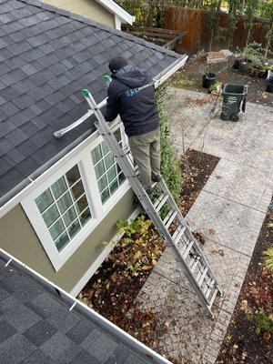 Gutter cleaning