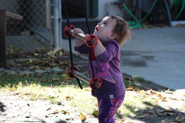 Child playing at Discovery Preschool