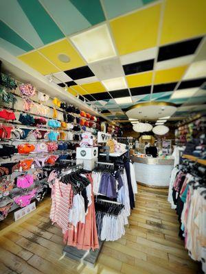 Front entrance interior of the bikini shoppe