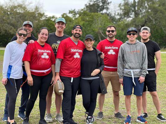 What a great day for our first Snell Bowl flag football game! The competition was fierce as the Riverview office faced off...