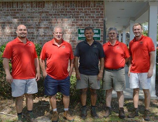 Inspectors from left to right: Cole Stanton, Herbert Stogner, Rickey Authement, Tony Uram, and Justin Chewning