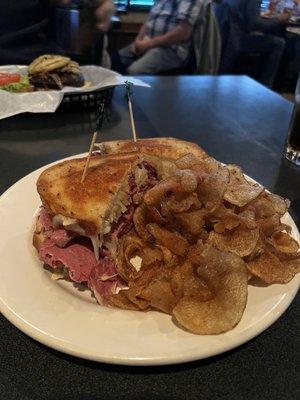 Reuben sandwich with house made chips!