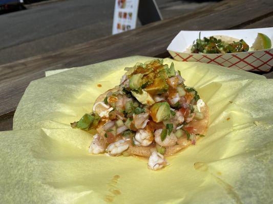 Ceviche tostada