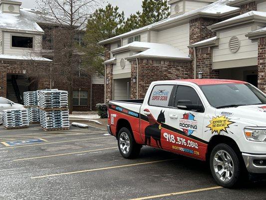 Apartments ready for a new roof