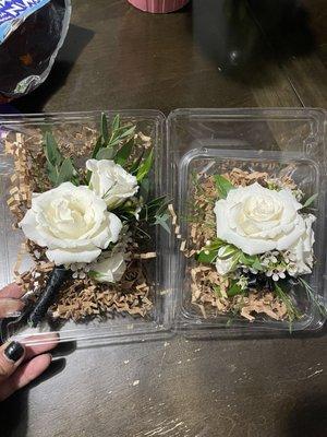 Prom corsage and boutonnière