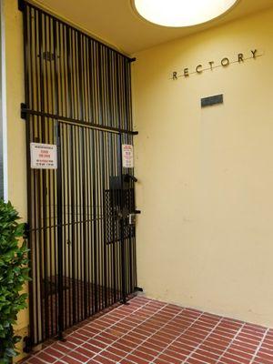 Church Rectory Office entrance