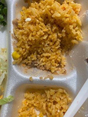 Rice and beans asked for no beans