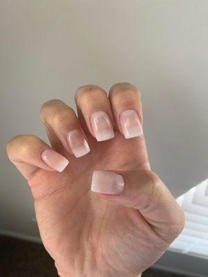 Ombré dip nail