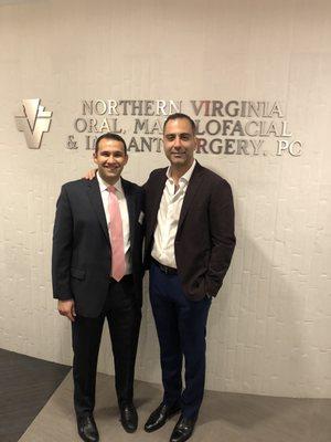 Dr. Naimi and Dr. Yaghmai at our Reston Open House