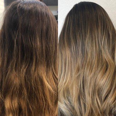 Before | After  Hair by Tina Kunz