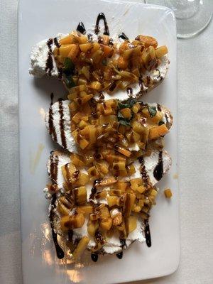 Butternut Squash Bruschetta with Ricotta Whip