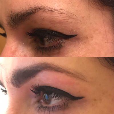 Transformation brow wax and tint