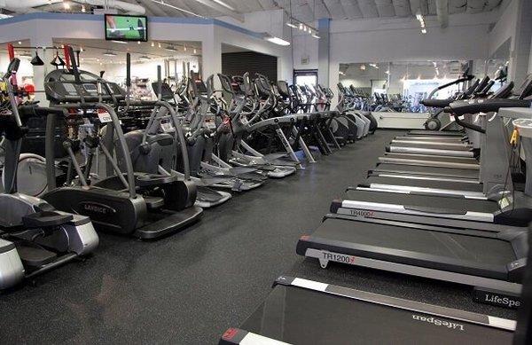 Cardio Machines Galore! All plugged in and ready for you to try out!