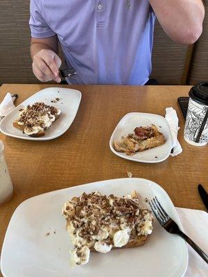 Banana toast and coffee