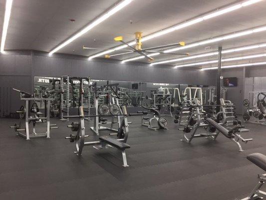 Free Weight Area At Commerce Fitness