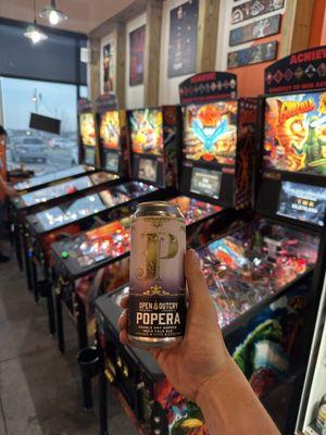 Open Outcry beer and some pinball!