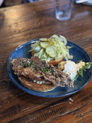 fried chicken sando