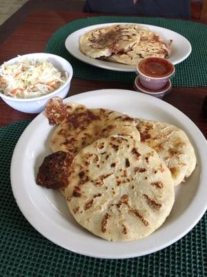 Mixed Pupusa also known as 'revuelta'