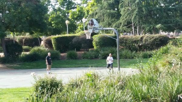 One-half basketball court