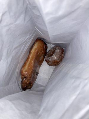 Apple type doughnut  &  Blueberry type Doughnut