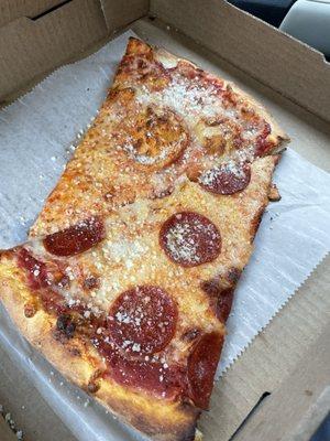 Cheese Slice $2.50 Pepperoni Slice $2.75 pretty yummy!! 9/24