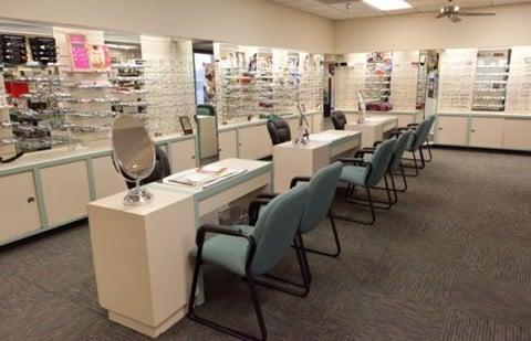 Frame stylists are on staff to help you find the perfect pair of eyeglasses.