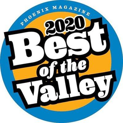 We are proud to have been selected as Best of the Valley for the 2nd year.  Thank you!