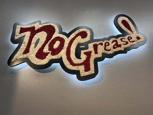 No Grease! Premium Barbershop: Moss logo art by The Savage Way.