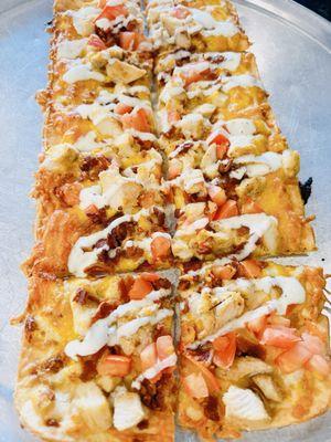 Bbq chicken flatbread