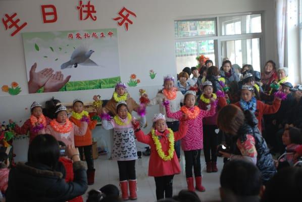 ZGT at an orphanage outside Beijing celebrating a birthday!