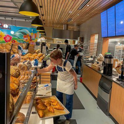 Fresh croissants and pastries daily! Love our beautiful new display cases.