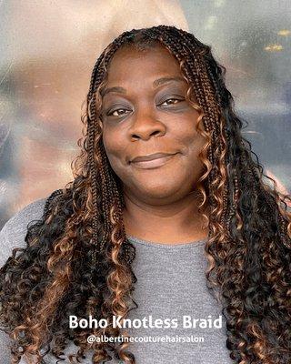 Boho Knotless Braid

Professional licensed hair salon
Hair no hair we take care
24 hours salon
Walk-in from 5 am to 7:30 pm