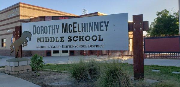 McElhinney Middle School Monument