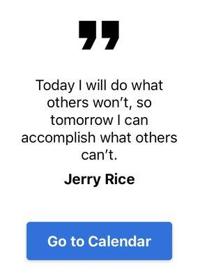 Jerry Rice quote for scholars as well as athletes