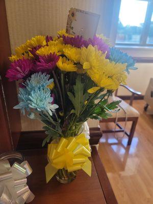 Flowers are allowed at Greenwich Hospital!