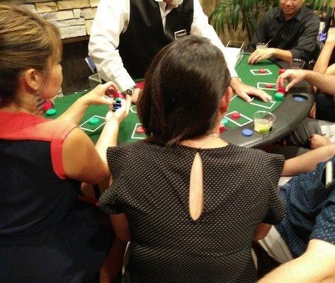 blackjack table rental