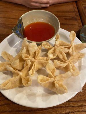 Crab Rangoon appetizer