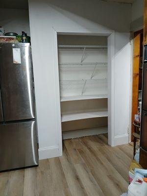 This customer wanted a pantry so I built her one so she could be better organized