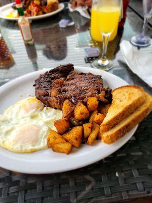 HAWAII STEAK AND EGGS!!!! COOKED PERFECTLY!!! ABSOLUTELY MELTED IN MY MOUTH.   SO WORTH IT